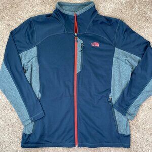 The North Face Jacket Mens XXL Blue Cinder Tenacious Full Zip Fleece Outdoors